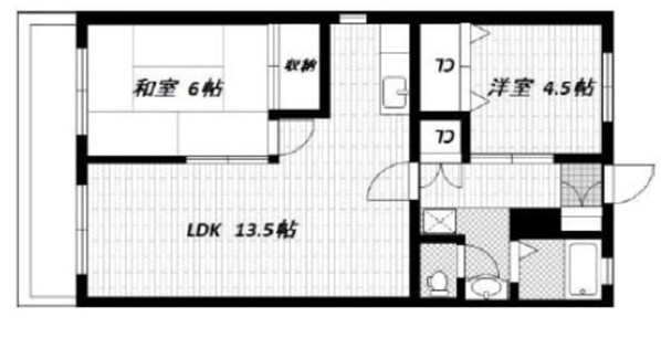 弥生マンションの物件間取画像